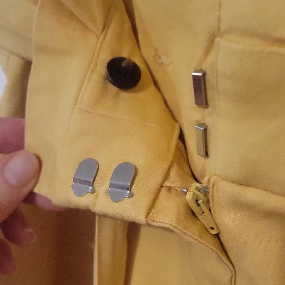 Ann Taylor Yellow Tie-Waist Trousers - Picture 8 of 10